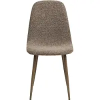 Ebuy24 Stockholm, Assise rembourrée, polyester, marron, Dossier rembourré, polyester, marron