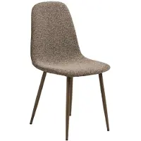 House Nordic Stockholm, Assise rembourrée, polyester, marron, Dossier rembourré, polyester, marron