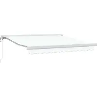vidaXL Tringle à rideau extensible, blanche, 300 x 250 x 165 cm, en tissu et en métal