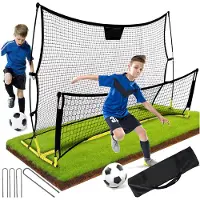 Rebounder double face Football Trainer But Cadre d'entraînement 220x110 cm