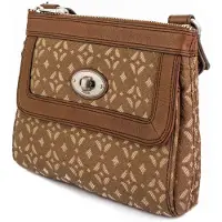 Fossil Sac à main Femme Wmns Shoulderbag Marlow Signature Top Zip Marron