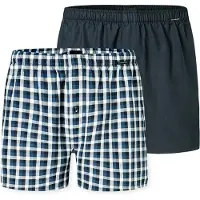 Schiesser Boxers marine / blanc
