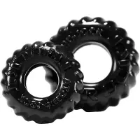 Oxballs - set anneaux péniens texturés - silicone noir