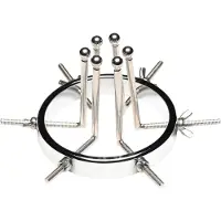 XR Brands Oculus - plug anal élargisseur - acier inoxydable argent