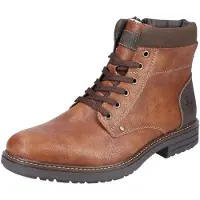 Rieker Bottines à lacets marron châtaigne / chocolat