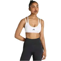 Adidas Optime Workout Strappy Low Impact Sports Bra Blanc 2XS Femme