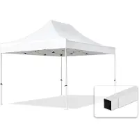 TOOLPORT 3x4,5 m Tonnelle pliante Acier, PES 700, blanc