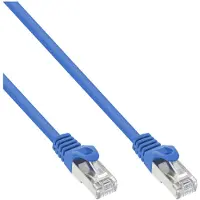 InLine 72503B Câble de raccordement, SF/UTP, Cat.5e, bleu, 3m