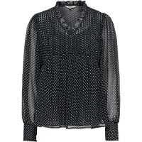 ONLY Chemisier 'ONLFEDJA' noir / blanc