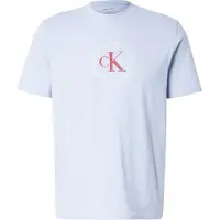 Calvin Klein Jeans T-Shirt violet pastel / rouge foncé / blanc