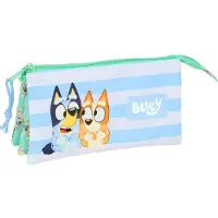 Safta Bluey Sisters Triple Trousse Bleu Homme Bleu One Size