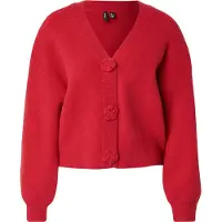 Vero Moda Cardigan 'VMCARRIE' rouge sang