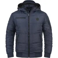 Blend Veste d’hiver 'Boris' bleu foncé / noir