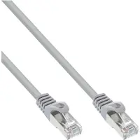 InLine 72511 Câble de raccordement, SF/UTP, Cat.5e, gris, 1m