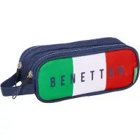 Safta Double Benetton Flag Trousse Bleu Homme Bleu One Size