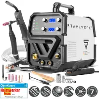 Stahlwerk Kombi-Schweissgerät MTM-200 ST 3-in-1 mit 200 A synergischer Drahtvorschub