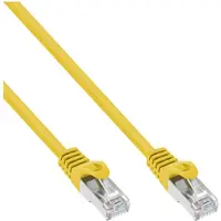 InLine 72533Y Câble patch, SF/UTP, Cat.5e, jaune, 0,3m