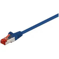 Goobay 68270 CAT 6 Câble patch, S/FTP (PiMF), bleu, 5 m - LSZH sans halogène, cuivre