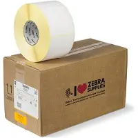 Zebra 3005093 - (100 mm x 210 mm) 4 rouleaux - Noir sur blanc - Étiquette