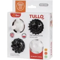 Tullo Bälle zur sensorischen Entwicklung, schwarz-weiss, 4 Stk., 461