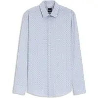 BOSS Chemise Slim en coton stretch imprimé