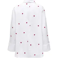 ONLY Chemisier 'ONLNew Lina' rouge / blanc
