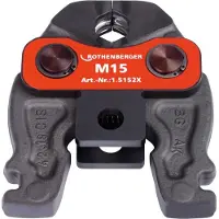 Rothenberger Jeu de mâchoires de presse, Compact, M, 15-18-22-28mm - 1000002804