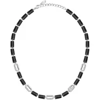 Karl Lagerfeld - Collier Chaîne Pavé Signature, Femme, Argent, Taille: One Size