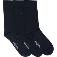 Seidensticker Chaussettes bleu marine / blanc