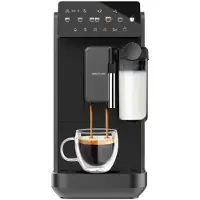 Cecotec Machine à café super-automatique , avec réservoir à lait et unité de préparation de 20g, modèle Cremmaet Lungo Latte. 19 bars, système Thermoblock