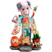 Furyu Statue en PVC Kobayashi’s Dragon Maid 1/7 de Kanna en kimono Finest, 17 cm