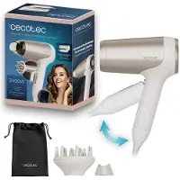Cecotec Sèche-cheveux pliable IoniCare Power&Travel Champagne. 2400W, moteur DC, technologie ionique véritable, compact