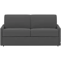 Vente-unique Canapé 3 Places Convertible Express En Tissu Calife - Gris - Couchage 140 Cm - Matelas 22 Cm