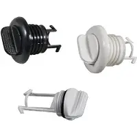 PLASTIMO Drain Plug With Safety Pin 10 Units Blanc