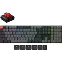 Keychron Klaviatra K5 v2 QMK/VIA kartojo keitimo itin raudona