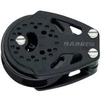 Harken Carbo Ratchet Cheek Block 75 Mm Argenté