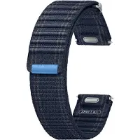 Samsung Bracelet en tissu original pour Galaxy Watch 4 / 5 / 6 / 7 / FE (20 mm) - Taille M/L - Navy