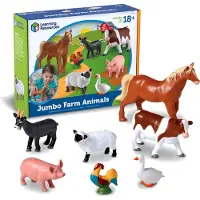 Learning Resources Jumbo Farm Animals Set Of 7