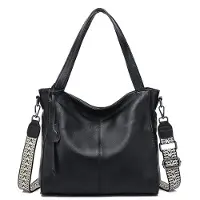 INF Sac à main en cuir élégant Le noir