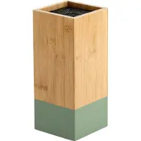 Kesper Porte-couteaux avec poils en plastique Bambou Light Brown/Green 58031