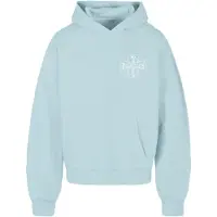 MJ Gonzales Sweat-shirt bleu clair / blanc