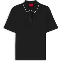 HUGO Polo en coton haut de gamme aux finitions contrastantes