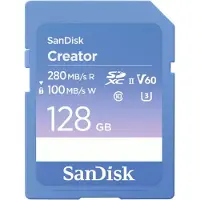 SanDisk Carte mémoire SD Creator 128 Go Bleu