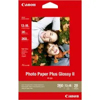 Canon PP-201 Papier photo brillant Plus 20 Feuilles 13 x 18 cm
