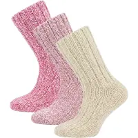 Normani Chaussettes beige / rose