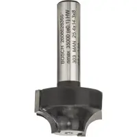 Bosch 2608628355 Fraise à Profiler E Queue 8 Mm Rayon 6,3 Mm Diamètre 25,4 Mm Longueur Utile 14,3 Mm / Longueur Totale 46 Mm