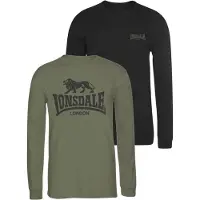 Lonsdale T-Shirt 'Ayrshire' kaki / noir