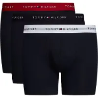 Tommy Hilfiger Underwear Boxers 'Essential' bleu marine / gris / rouge foncé / blanc