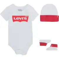 Levi's Kids Barboteuse / body 'Classic Batwing Infant 3pc Set' blanc