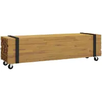 vidaXL Support TV , 110 x 30 x 30 cm, bois massif teck, couleur marron